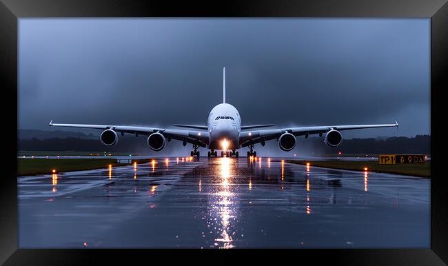 British Airways Airbus A380-800 Framed Print by Airborne Images