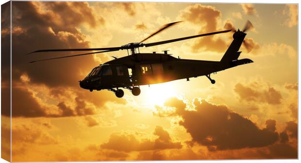 Sikorsky UH-60 Black Hawk Canvas Print by Airborne Images