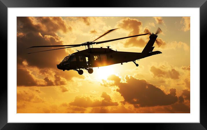 Sikorsky UH-60 Black Hawk Framed Mounted Print by Airborne Images