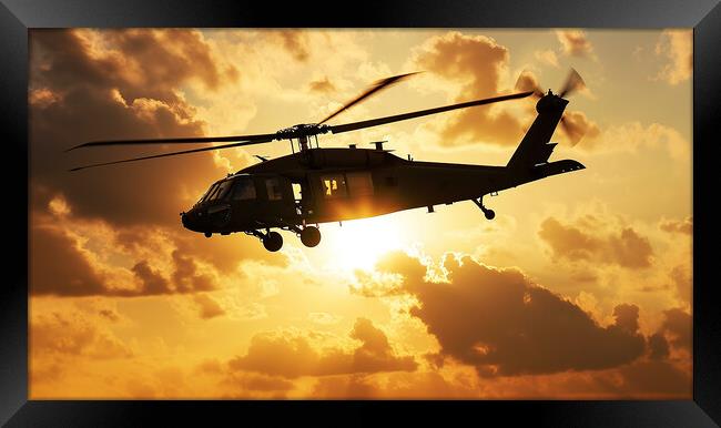 Sikorsky UH-60 Black Hawk Framed Print by Airborne Images