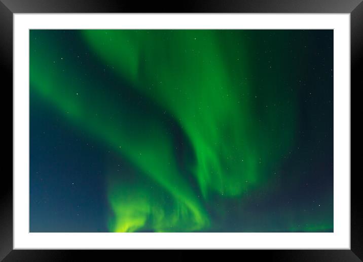 Aurora Borealis, Northern Lights, at Yellowknife, Northwest Territories, Canada Framed Mounted Print by Chun Ju Wu