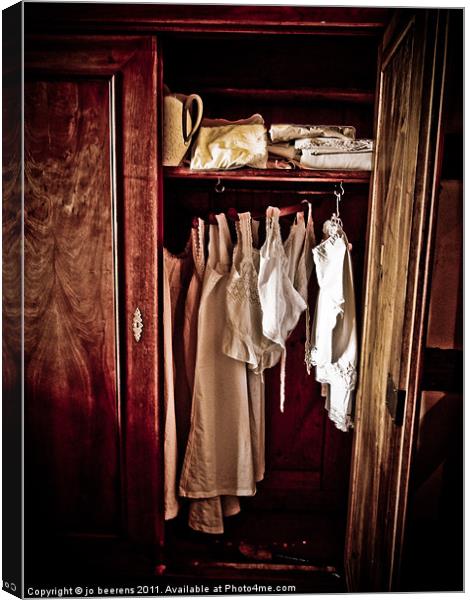 the wardrobe Canvas Print by Jo Beerens