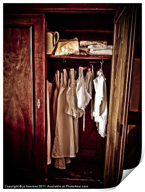 the wardrobe Print by Jo Beerens