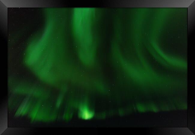 Aurora Borealis, Northern Lights, at Yellowknife, Northwest Territories, Canada Framed Print by Chun Ju Wu