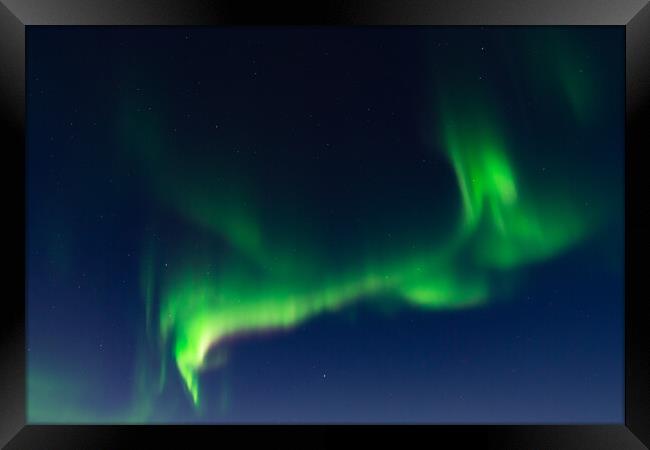 Aurora Borealis, Northern Lights, at Yellowknife, Northwest Territories, Canada Framed Print by Chun Ju Wu