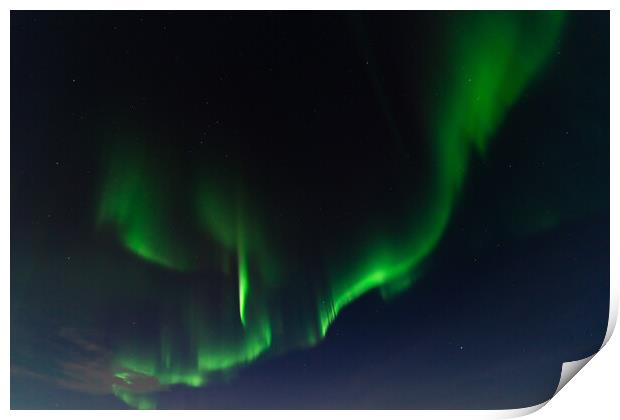Aurora Borealis, Northern Lights, at Yellowknife, Northwest Territories, Canada Print by Chun Ju Wu
