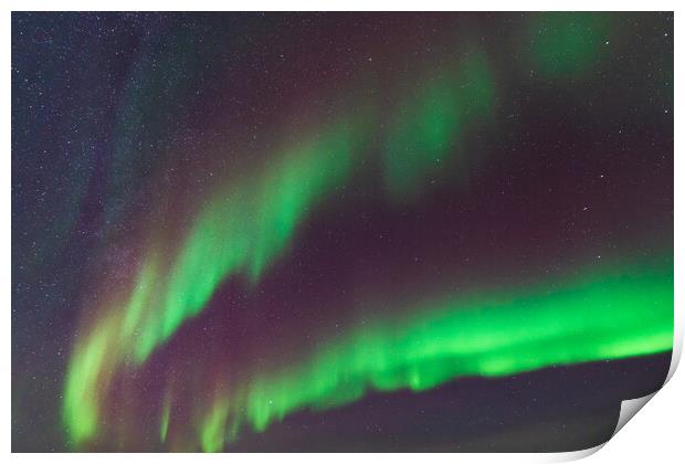 Aurora Borealis, Northern Lights, at Yellowknife, Northwest Territories, Canada Print by Chun Ju Wu