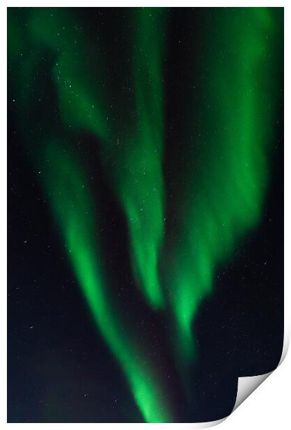 Aurora Borealis, Northern Lights, at Yellowknife, Northwest Territories, Canada Print by Chun Ju Wu