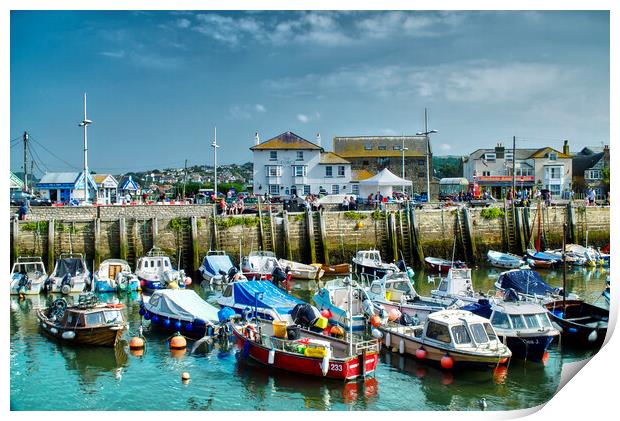 Bridport Harbour  Print by Alison Chambers