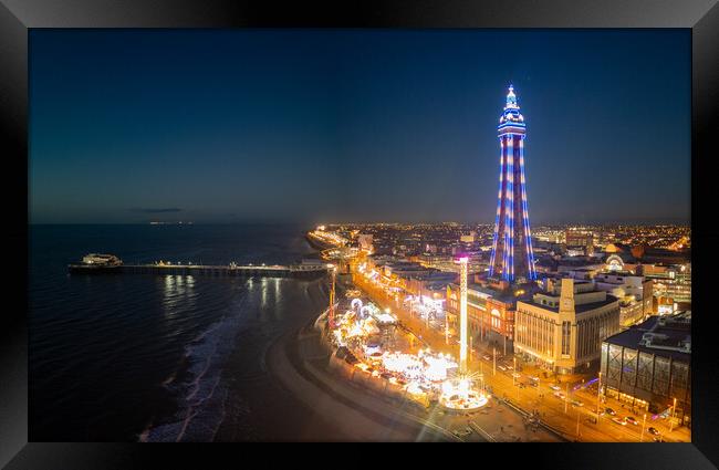 Blackpool Illuminations Framed Print by Apollo Aerial Photography