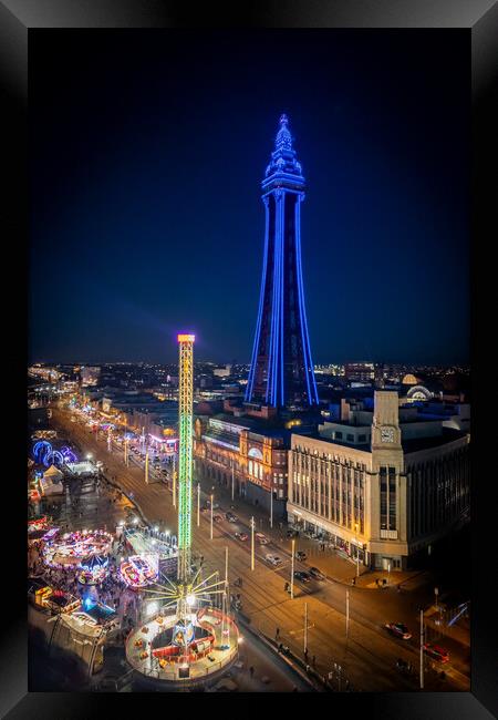 Blackpool Illuminations Framed Print by Apollo Aerial Photography