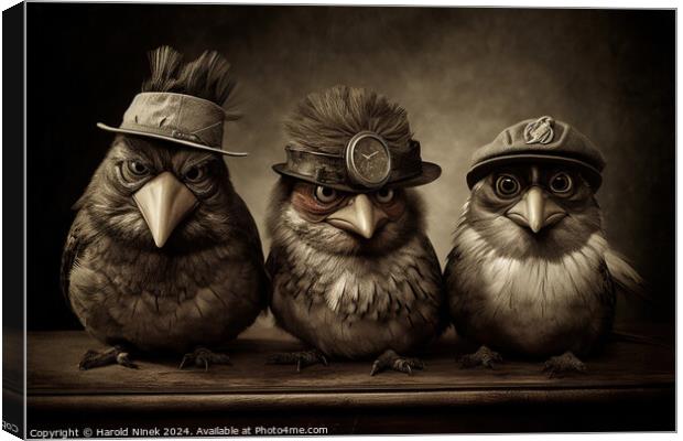 Angry Birds Canvas Print by Harold Ninek