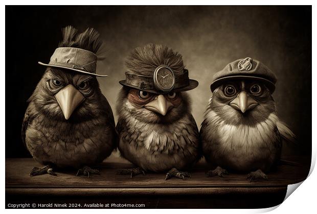 Angry Birds Print by Harold Ninek