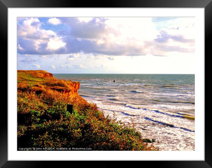 Hanover point, Isle of wight. Framed Mounted Print by john hill