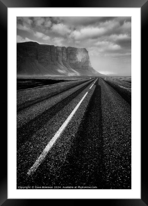 Road to Nowhere Framed Mounted Print by Dave Bowman