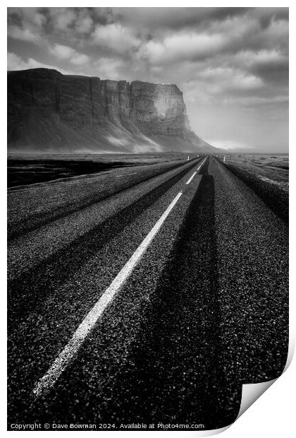 Road to Nowhere Print by Dave Bowman