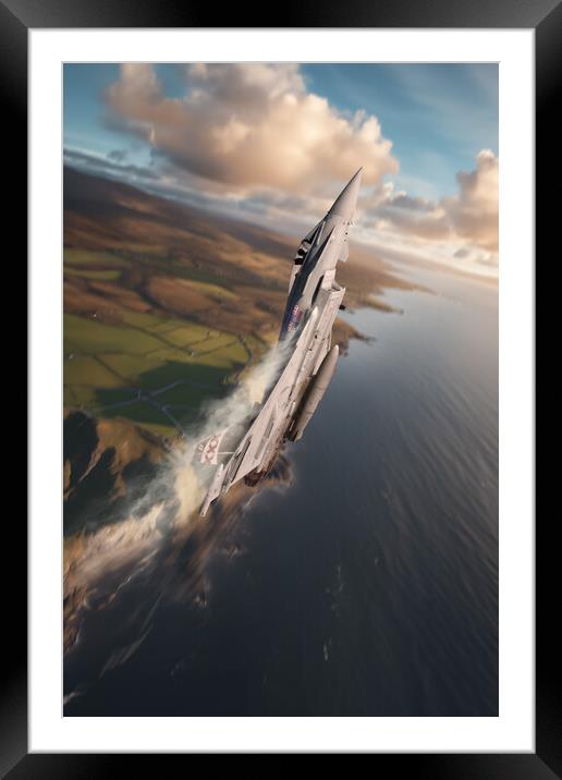 Eurofighter Typhoon Impiger et Acer Framed Mounted Print by J Biggadike
