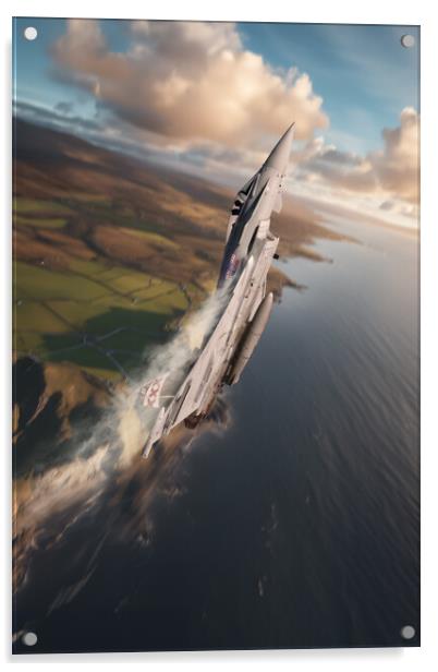 Eurofighter Typhoon Impiger et Acer Acrylic by J Biggadike