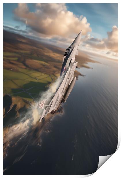 Eurofighter Typhoon Impiger et Acer Print by J Biggadike