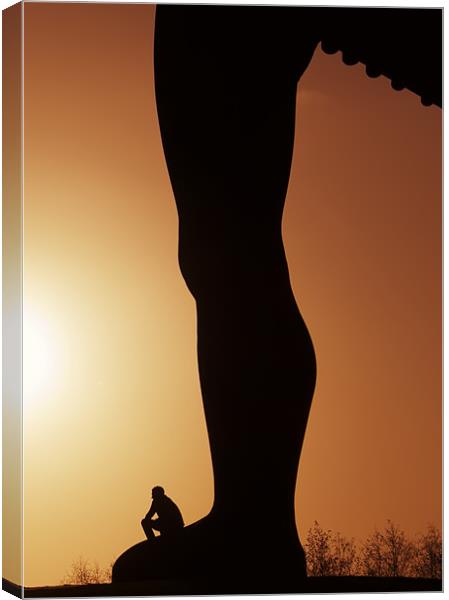 angel silhouette Canvas Print by Northeast Images