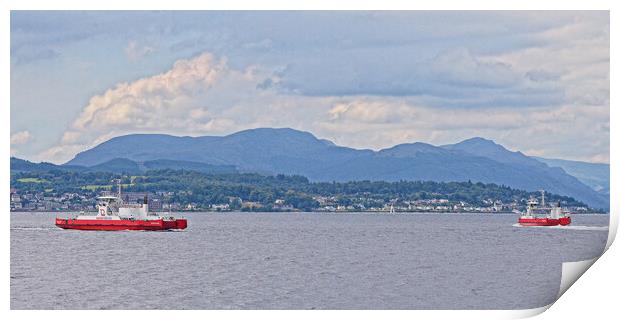 Dunoon ferry crossing Print by Allan Durward Photography