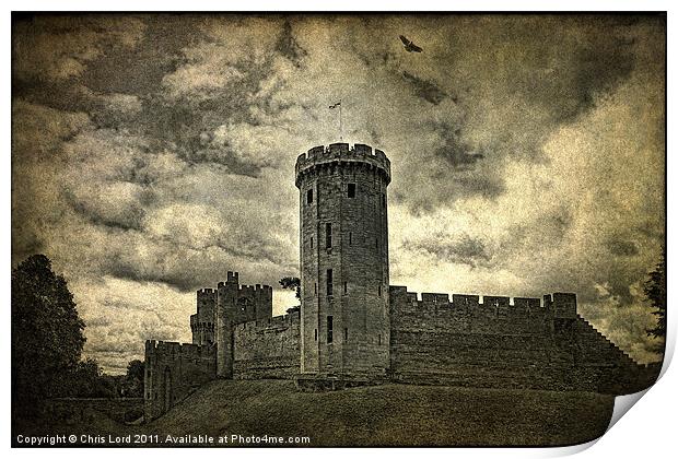 Return to Castle Warwick Print by Chris Lord