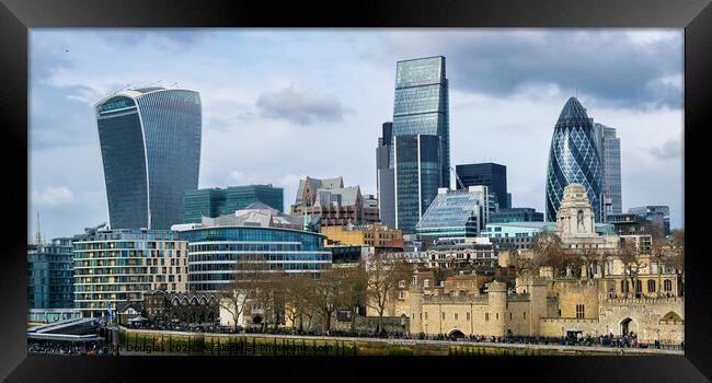 City of London Skyline Framed Print by Keith Douglas