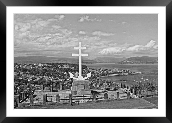 Greenock, Lyle Hill view Framed Mounted Print by Allan Durward Photography