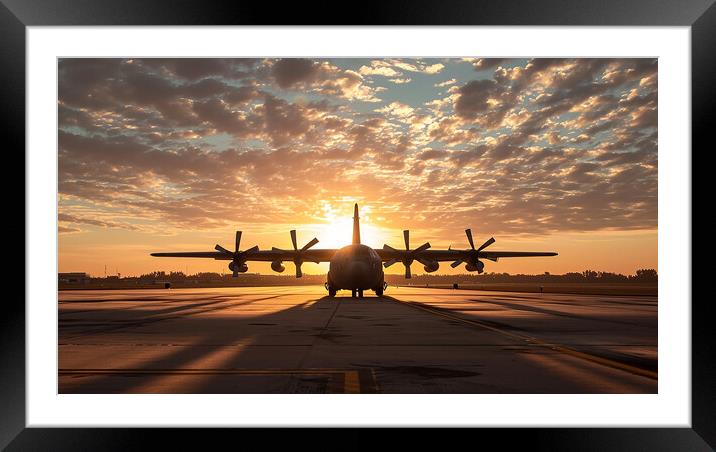 Lockheed C-130 Hercules Framed Mounted Print by Airborne Images