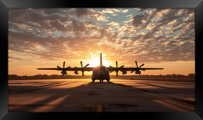 Lockheed C-130 Hercules Framed Print by Airborne Images