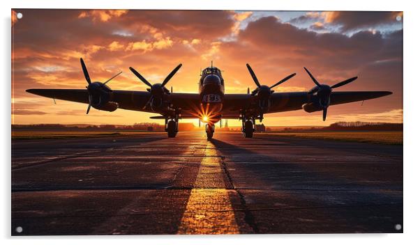 Avro Lancaster Bomber Acrylic by Airborne Images