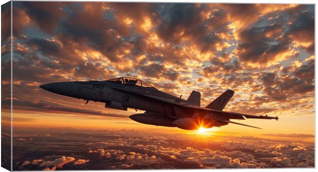 McDonnell Douglas EF-18A Hornet Canvas Print by Airborne Images