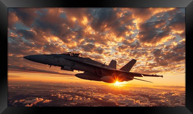 McDonnell Douglas EF-18A Hornet Framed Print by Airborne Images