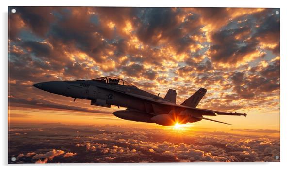 McDonnell Douglas EF-18A Hornet Acrylic by Airborne Images