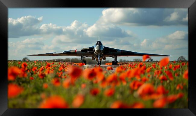Avro Vulcan Bomber Remembers Framed Print by Airborne Images