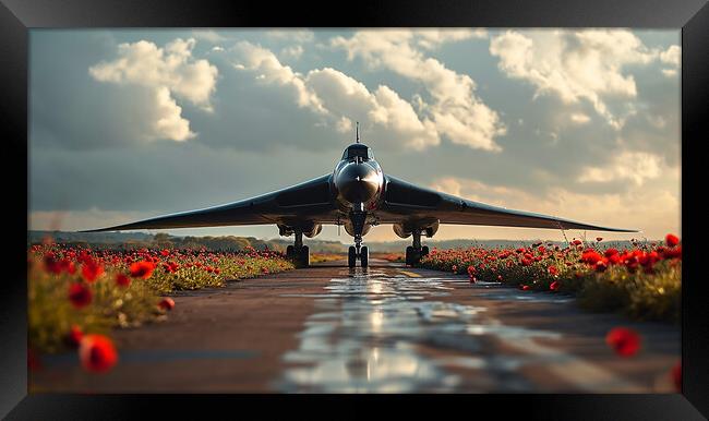 Avro Vulcan Bomber Remembers Framed Print by Airborne Images