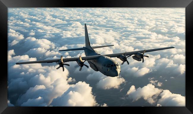 Lockheed C-130 Hercules Framed Print by Airborne Images