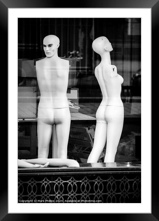 Disarticulated dummies Framed Mounted Print by Mark Phillips