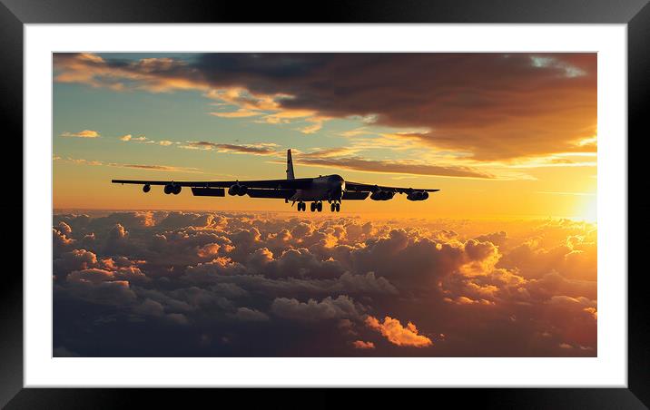 Boeing B-52 Stratofortress Framed Mounted Print by Airborne Images