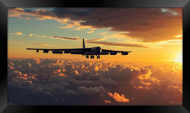 Boeing B-52 Stratofortress Framed Print by Airborne Images