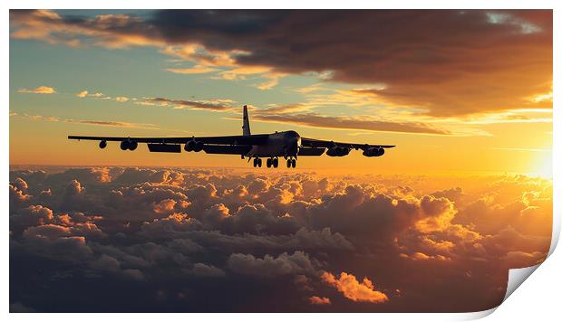 Boeing B-52 Stratofortress Print by Airborne Images