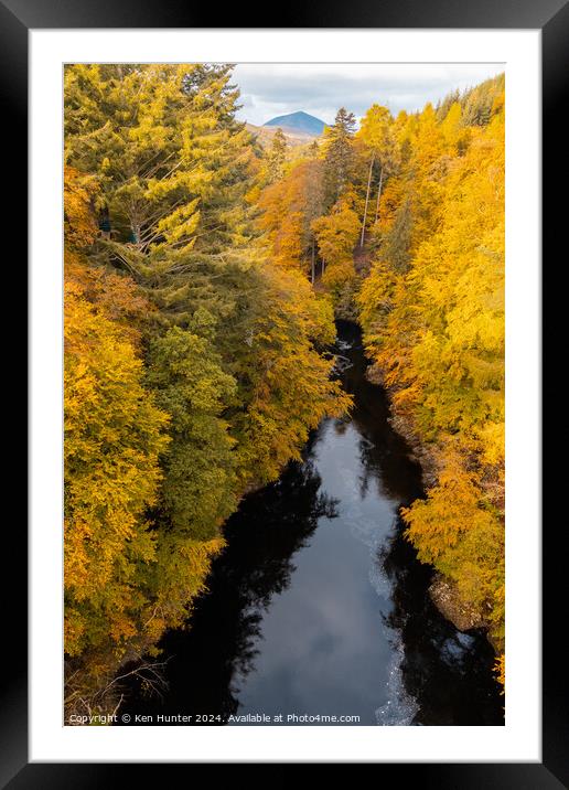 Autumn at Killicrankie Framed Mounted Print by Ken Hunter