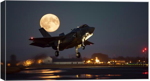 Night Time Operations Canvas Print by Airborne Images