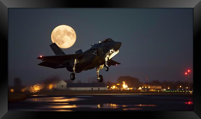 Night Time Operations Framed Print by Airborne Images