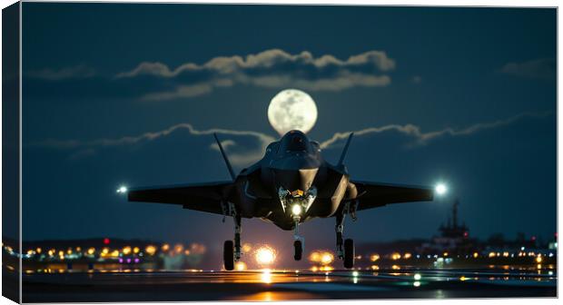 Night Time Operations Canvas Print by Airborne Images