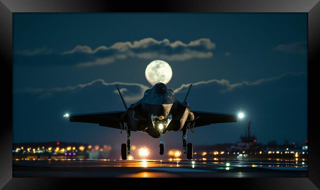 Night Time Operations Framed Print by Airborne Images