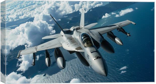 Boeing FA 18EF Super Hornet Canvas Print by Airborne Images