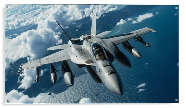 Boeing FA 18EF Super Hornet Acrylic by Airborne Images