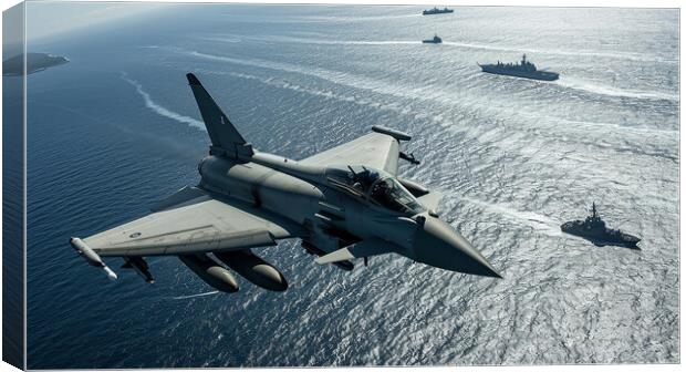 Eurofighter Typhoon Fleet Protection Canvas Print by Airborne Images