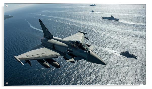 Eurofighter Typhoon Fleet Protection Acrylic by Airborne Images